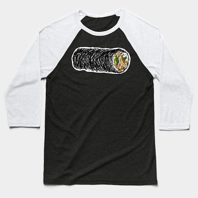 kimbap Baseball T-Shirt by smileyfriend